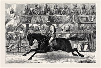 SKETCHES FROM INDIA: THE PRELIMINARY CANTER AT AN UP-COUNTRY RACE MEETING