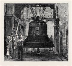 "GREAT PAUL:" THE NEW BELL FOR ST. PAUL'S CATHEDRAL: HUNG IN FOUNDRY FOR EXPERIMENTAL SWINGING,