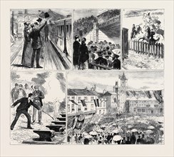 OPENING OF THE NEWBURY AND DIDCOT RAILWAY: 1. Arrival of the First Train at Didcot; 2. Declaring