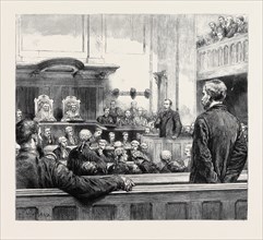 THE OUTRAGE ON THE QUEEN: SCENE IN THE ASSIZE COURT, READING, DURING THE STATE TRIAL OF RODERICK