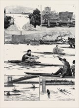 THE SCULLING MATCH ON THE TYNE BETWEEN HANLAN AND BOYD FOR THE CHAMPIONSHIP OF THE WORLD: 1. Before