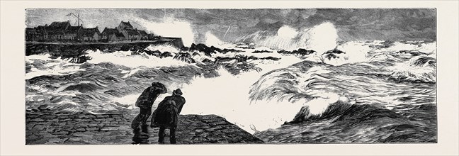 POURING OIL ON THE TROUBLED WATERS AT PETERHEAD, MARCH 1, 1882: CONDITION OF THE SEA BEFORE