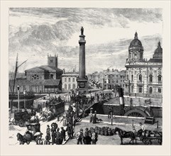 HULL: WHITEFRIARGATE BRIDGE AND WILBERFORCE MONUMENT