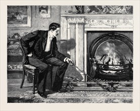 MARION FAY: A NOVEL, BY ANTHONY TROLLOPE: He sat gazing at his fire, holding the poker in his hand.