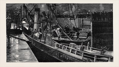COLLISION OF THE S.S. "CONSTANCIA" AND "PRIMUS" IN DOCK AT NEWPORT