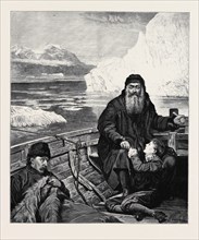 "THE LAST VOYAGE OF HENRY HUDSON" FROM THE PICTURE BY JOHN COLLIER; HENRY HUDSON, THE GREAT