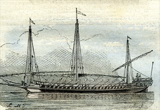 Barque longue, 17th century, UK