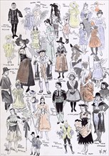 Children's fancy dress at the mansion house, 1892, mastor norman aston; arcadian gallant; kate