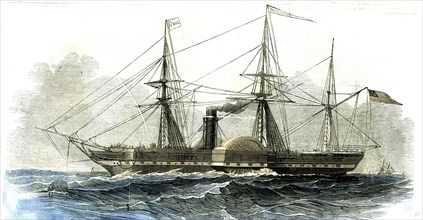 Washington, steamship, vessel, boat, 1847, line between New York and Bremen, steam machinery, 2000