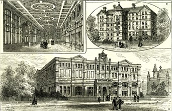 Whitechapel, London, U.K., 1887, Princess of Wales opened the new buildings of the London Hospital,