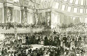 The People's Palace, London, U.K., 1887, Her Majesty opening the Queen's Hall. East London. people,
