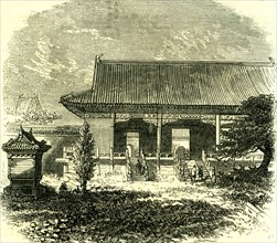 Entrance to the Tomb of the Ming dynasty; Beijing; Peking; 1866