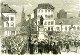 Antwerp; Belgium; Inauguration of the Statue of Teniers; 1867; Antwerpen; Anvers