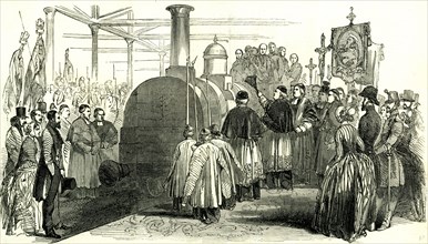 Benediction of the Rouen en Havre Railway; France; 1847; France