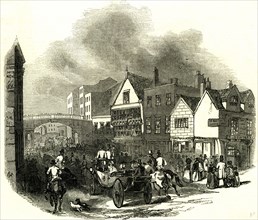 Chester, U.K., 1846, Lower Bridge street. The Cup Day
