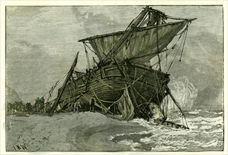Wreck of the Tally Ho, Eastbourne, U.K., 1887