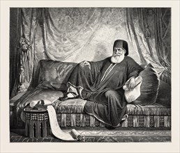 Mohammed Ali, Egypt engraving 1879