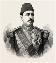THE KHEDIVE TAWFEEK.  Egypt, engraving 1879. HH Muhammed Tewfik Pasha, Tawfiq of Egypt, 30 April or