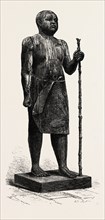 The SheykII-El-Beled.  Egypt, engraving 1879