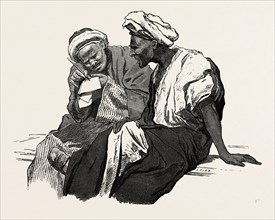 PUBLIC LETTER-WRITERS.  Egypt, engraving 1879