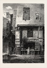 AN EATING-HOUSE.  Egypt, engraving 1879