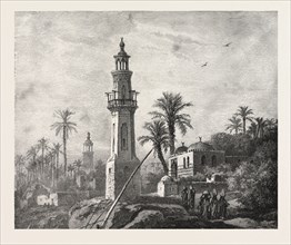 Manfaloot.  Egypt, engraving 1879