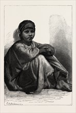 MOHAMMED, A BOY OF ABD-EL-KURNAH. Egypt, engraving 1879