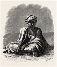 FELLAH BOY FROM EL-KAB. Egypt, engraving 1879