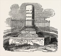 Monument to Wolfe, on the Plain of Abraham. The Plains of Abraham is a historic area within The
