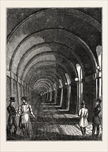 THE THAMES TUNNEL: THE WESTERN ARCHWAY, UK, britain, british, europe, united kingdom, great