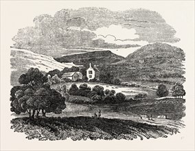 THE RESIDENCE OF MRS. HEMANS, AT RHYLLON, NORTH WALES, UK, britain, british, europe, united