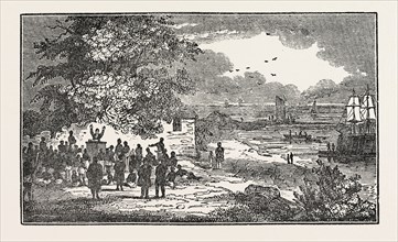 BALDAEUS PREACHING TO THE NATIVES OF POINT PEDRO, a town, located in Jaffna District, Northern