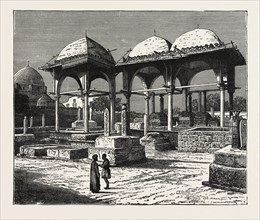 THE TOMBS OF THE MAMELUKES, THE OLD RULERS OF EGYPT, MASSACRED BY MOHAMMED ALI IN 1811. Mamluk,