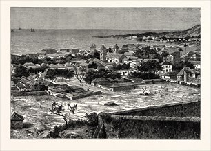 VIEW OF THE ROADSTEAD AND TOWN OF SAN PAOLO DE LOANDA, WEST AFRICA