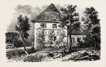 Country house in Lechwitz, formerly inhabited by C.M. Weber  and today by L. Richter. 1855. Czech