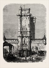 Vincennes, Entrance to the fort. engraving 1855