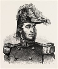 General Guglielmo Pepe. engraving 1855