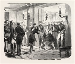 Reception of the Duke and Duchess of Brabant in the castle of Saint Cloud, October 12, 1855, France