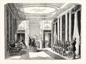 The lounge of the Empress. Paris, France, Exposition Universelle. An international Exhibition held