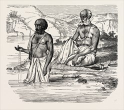 BRAHMINS WORSHIPPING THE GANGES, INDIA. Hinduism Brahmin is a term in the traditional Hindu