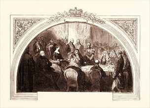 FIRST COUNCIL OF QUEEN VICTORIA, AT KENSINGTON PALACE, JUNE 20, 1837, UK, britain, british, europe,