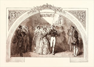 MARRIAGE OF QUEEN VICTORIA AND PRINCE ALBERT AT THE CHAPEL ROYAL, ST. JAMES'S, FEBRUARY 10, 1840.