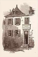 HOUSE AT PAU IN WHICH BERNADOTTE WAS BORN, JANUARY 26, 1764. Pyrenees-Atlantiques, France