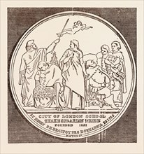 THE BEAUFOY MEDAL, IN COMMEMORATION OF THE BIRTH AND DEATH OF SHAKESPEARE, APRIL 23, 1564-1616