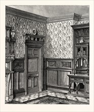 Dining room Woodwork, by Messrs. Howard and Sons.