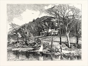 MR. RUSKIN'S HOUSE, BRANTWOOD. AFTER A DRAWING BY L.J. HILLIARD. John Ruskin (8 February 1819 20