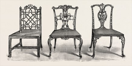 Chairs by Chippendale. 1754. UK, britain, british, europe, united kingdom, great britain, european