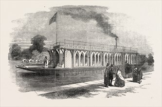 NEW BARGE OF THE OXFORD UNIVERSITY BOAT CLUB, 1855