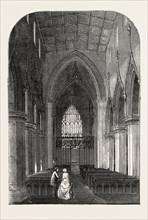 INTERIOR OF ST. GEORGE'S CHURCH, DONCASTER, UK, 1853