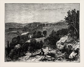 VIEW IN BEAUMONT PARK, HUDDERSFIELD, UK, 1883